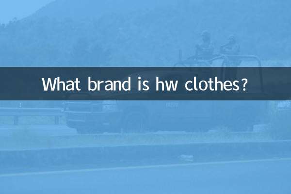 Qual marca é a roupa hw?