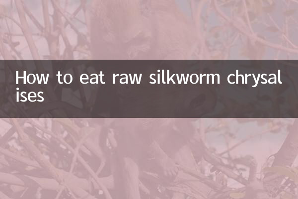 How to eat raw silkworm chrysalises