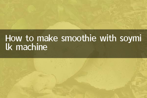 So bereiten Sie einen Smoothie mit einer Sojamilchmaschine zu