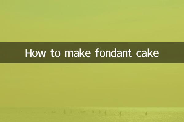 Wie man Fondantkuchen macht