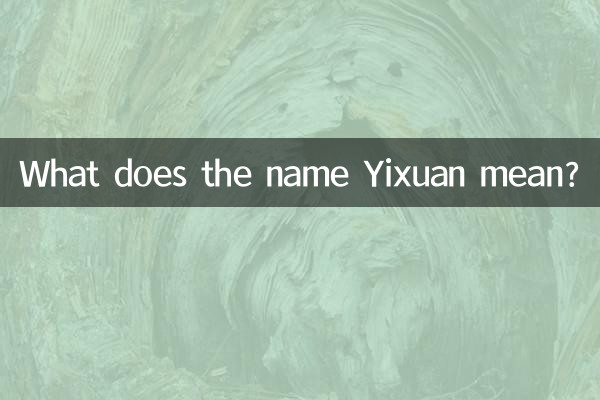 معنی نام Yixuan چیست؟