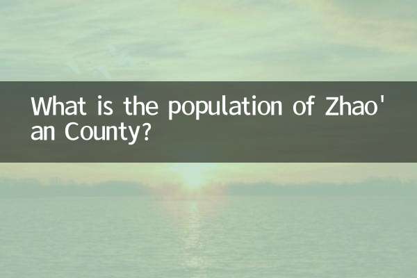 What is the population of Zhao'an County?