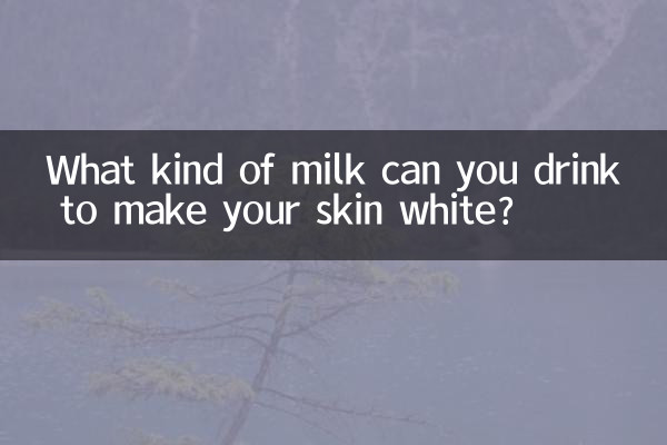 Welche Milch kann man trinken, um die Haut weiß zu machen?