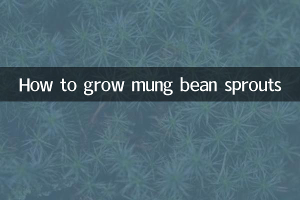 Wie man Mungobohnensprossen anbaut