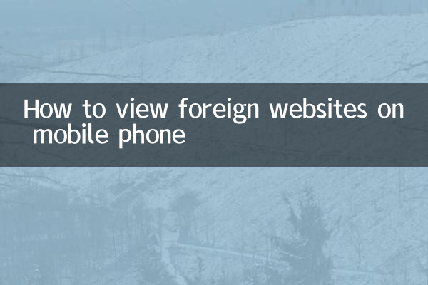 휴대폰으로 해외사이트 보는 방법