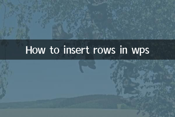 So fügen Sie Zeilen in WPS ein