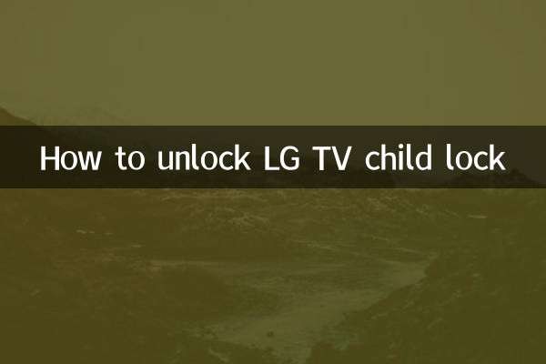 How to unlock LG TV child lock