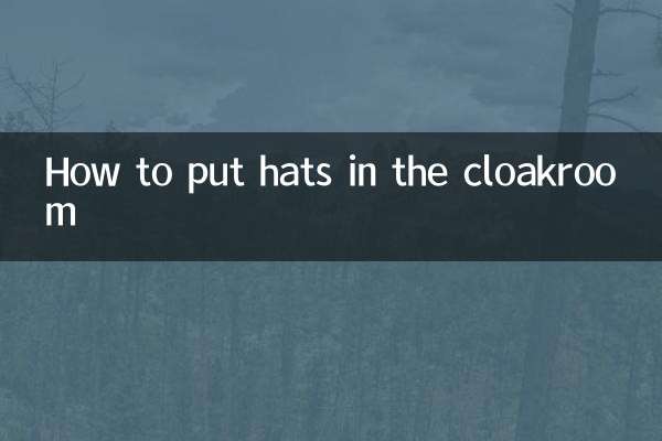 So stellen Sie Hüte in die Garderobe