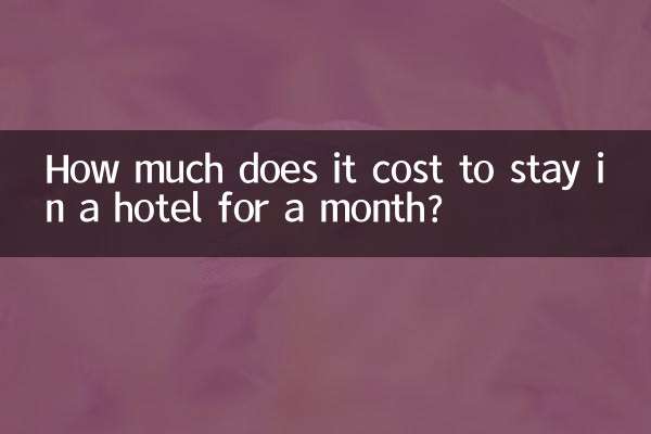 ایک مہینے تک کسی ہوٹل میں رہنے میں کتنا خرچ آتا ہے؟
