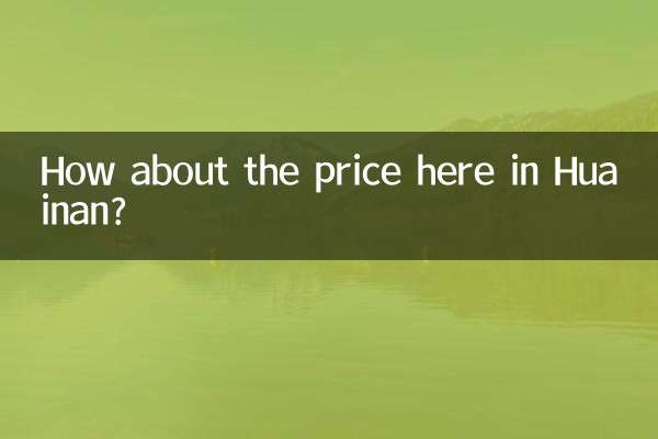 ここ淮南の物価はどうですか？