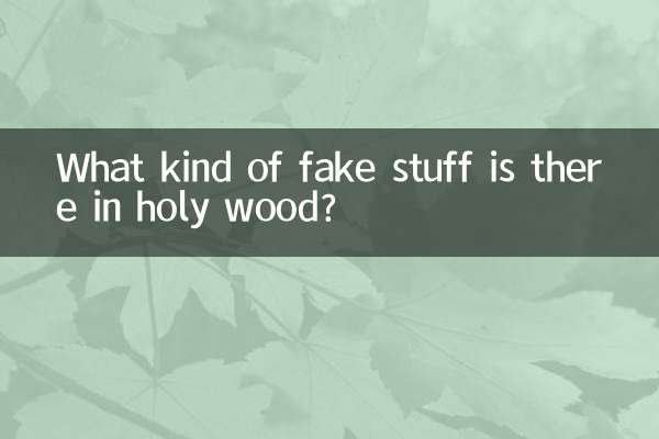 Quel genre de faux trucs y a-t-il dans le bois sacré ?