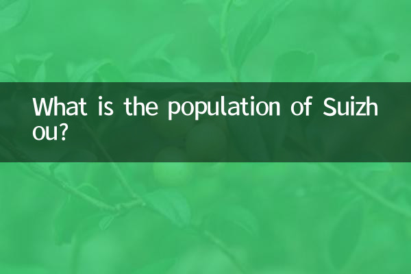Wie viele Einwohner hat Suizhou?