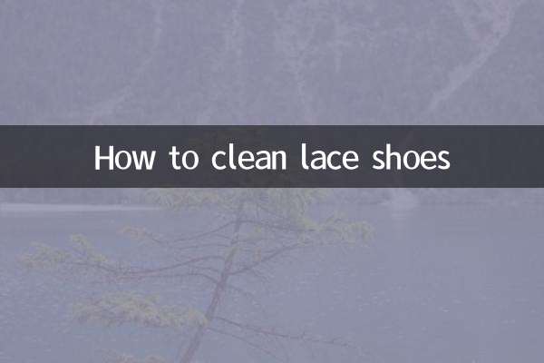 How to clean lace shoes