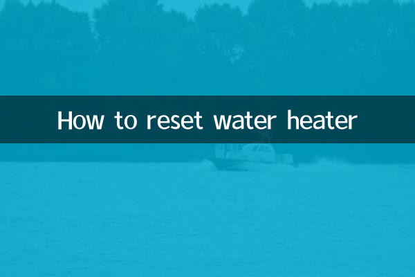 Come resettare lo scaldabagno