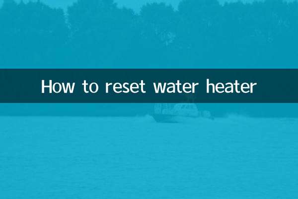 Come resettare lo scaldabagno