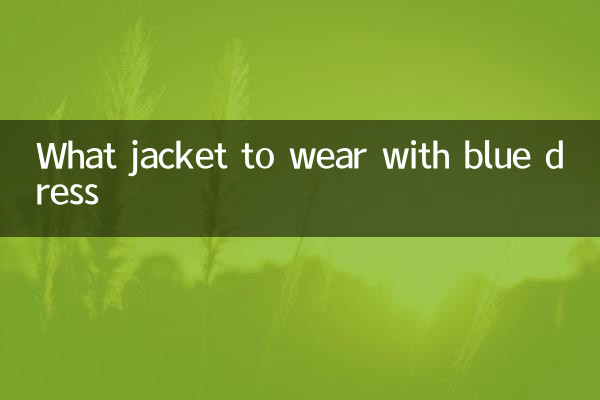 نیلے رنگ کے لباس کے ساتھ کیا جیکٹ پہننی ہے