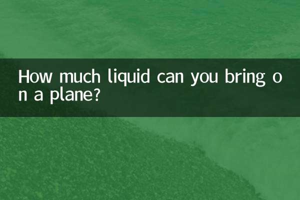 ¿Cuánto líquido puedes llevar en un avión?