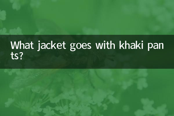 کیا جیکٹ خاکی پتلون کے ساتھ جاتی ہے؟