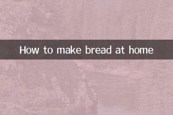 Comment faire du pain à la maison