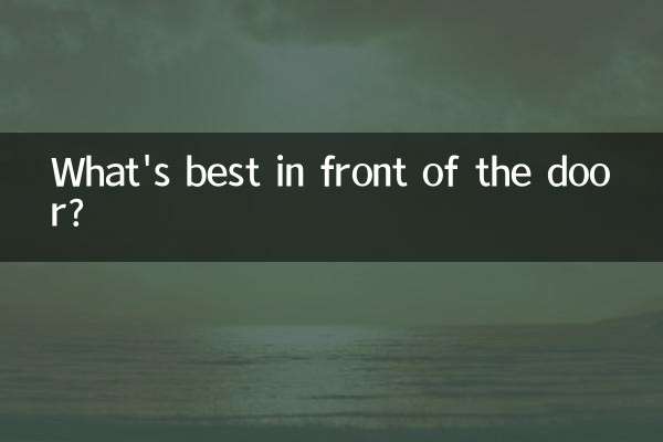 ما هو الأفضل أمام الباب؟