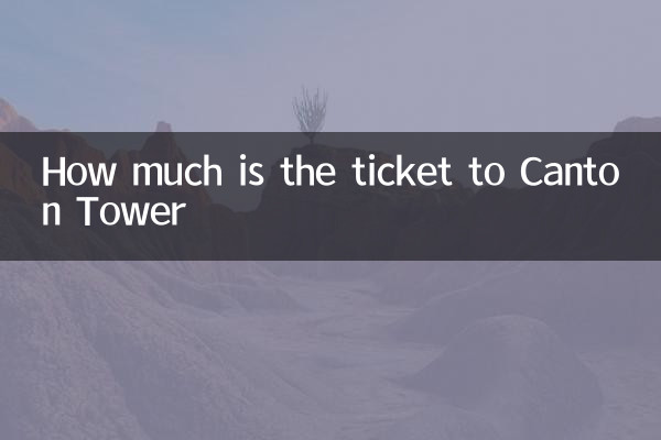 캔톤타워 입장권은 얼마인가요?