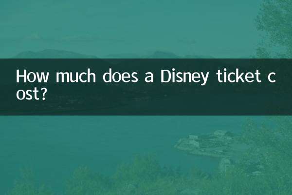 How much does a Disney ticket cost?