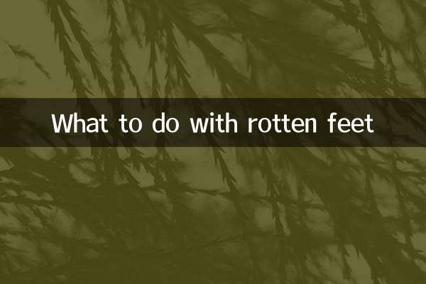 Que hacer con los pies podridos
