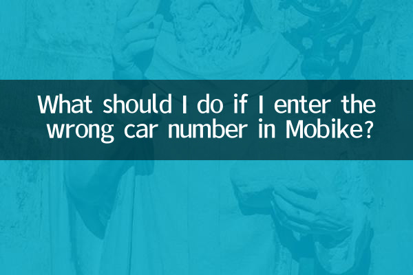 यदि मैं मोबाइक में गलत कार नंबर दर्ज कर दूं तो मुझे क्या करना चाहिए?