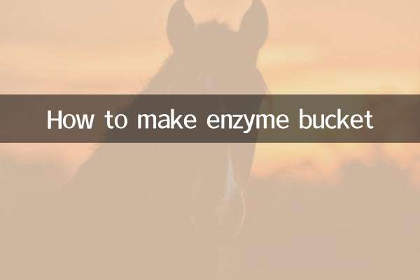 كيفية صنع دلو الانزيم