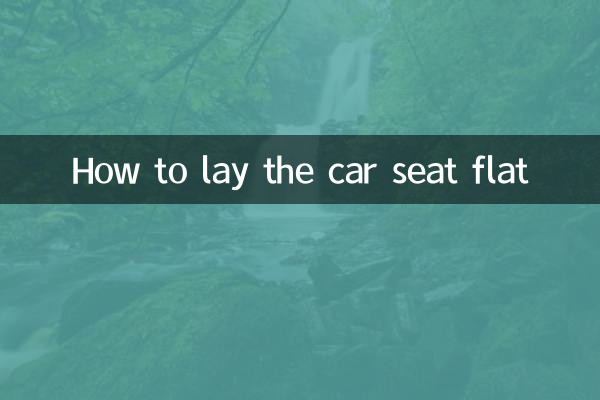 So legen Sie den Autositz flach hin