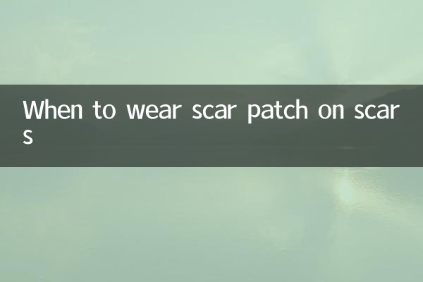 Quando indossare il cerotto sulle cicatrici