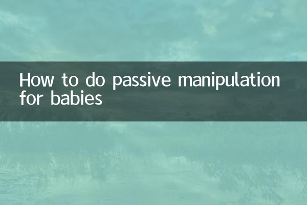 Come eseguire la manipolazione passiva per i bambini