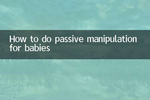 Come eseguire la manipolazione passiva per i bambini