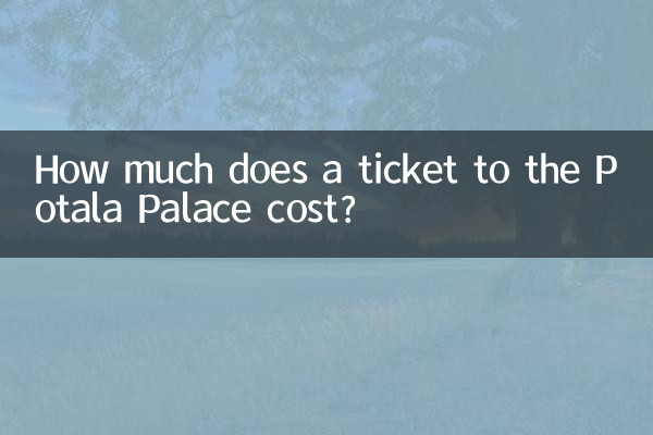 Quanto custa um ingresso para o Palácio de Potala?