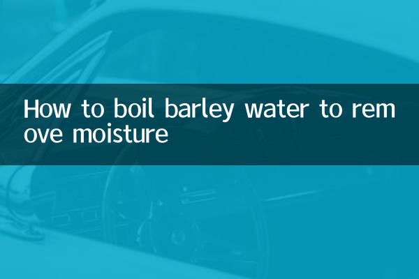 Como ferver água de cevada para remover a umidade