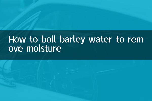 怎麼煮薏米水去濕氣