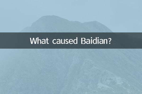Cosa ha causato Baidian?
