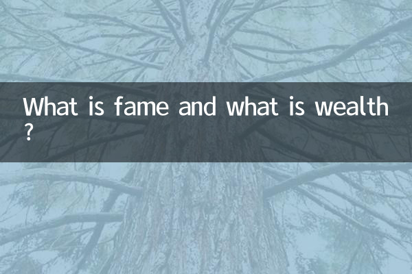 O que é fama e o que é riqueza?