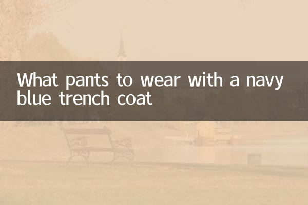 नेवी ब्लू ट्रेंच कोट के साथ कौन सी पैंट पहननी है