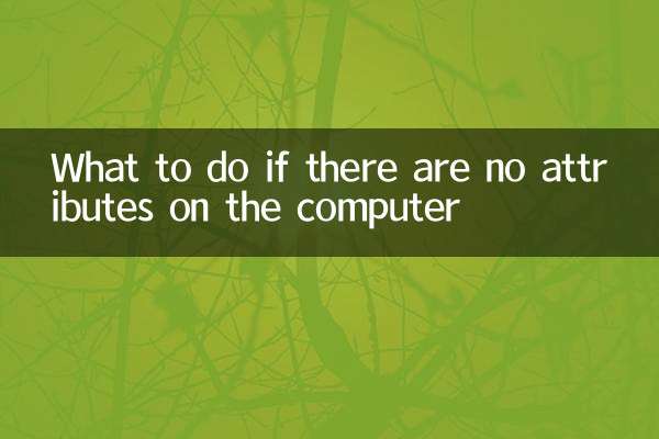 What to do if there are no attributes on the computer