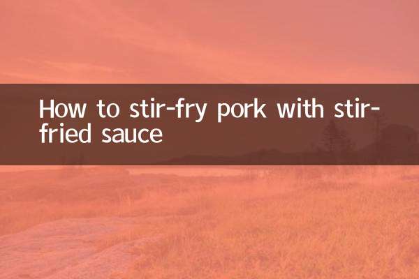 Wie man Schweinefleisch mit Woksauce anbraten kann