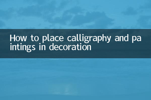 نحوه قرار دادن خط و نقاشی در دکوراسیون