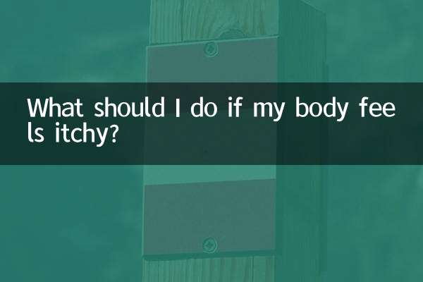 Was soll ich tun, wenn mein Körper juckt?