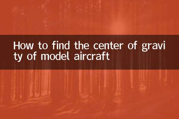 So finden Sie den Schwerpunkt von Modellflugzeugen