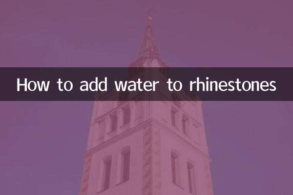 So fügen Sie Wasser zu Strasssteinen hinzu