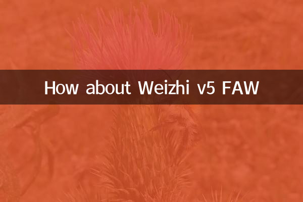 Weizhi v5 FAW के बारे में क्या ख्याल है?