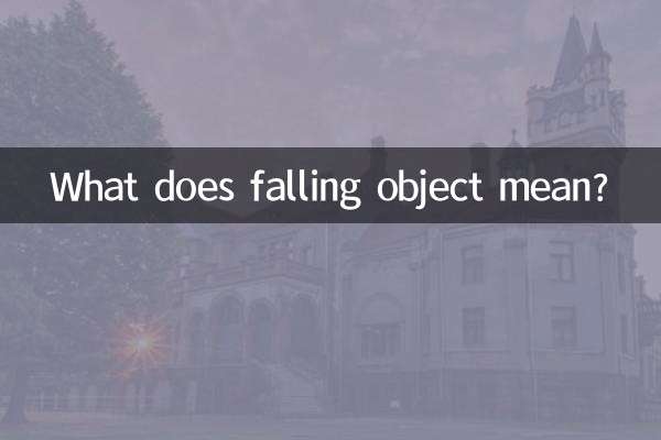 What does falling object mean?