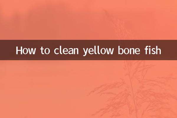 How to clean yellow bone fish