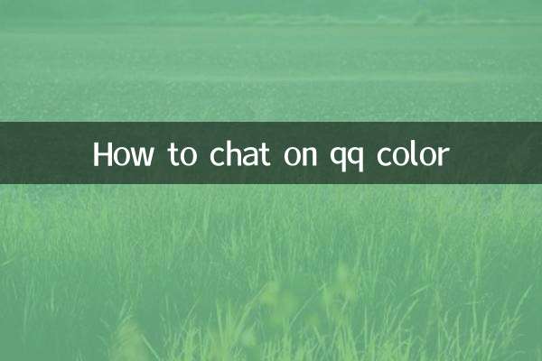 How to chat on qq color