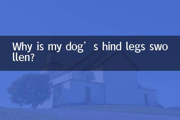 Why is my dog’s hind legs swollen?